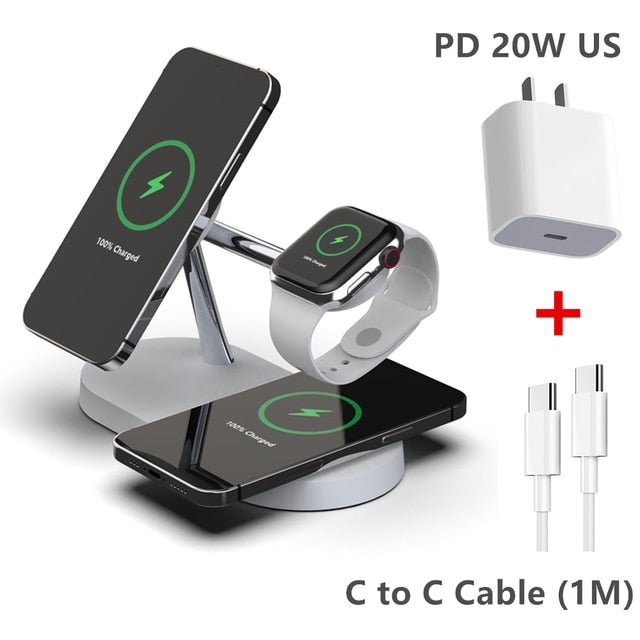 3 - in - 1 Wireless Magsafe Charger Stand - Christopher James LLC