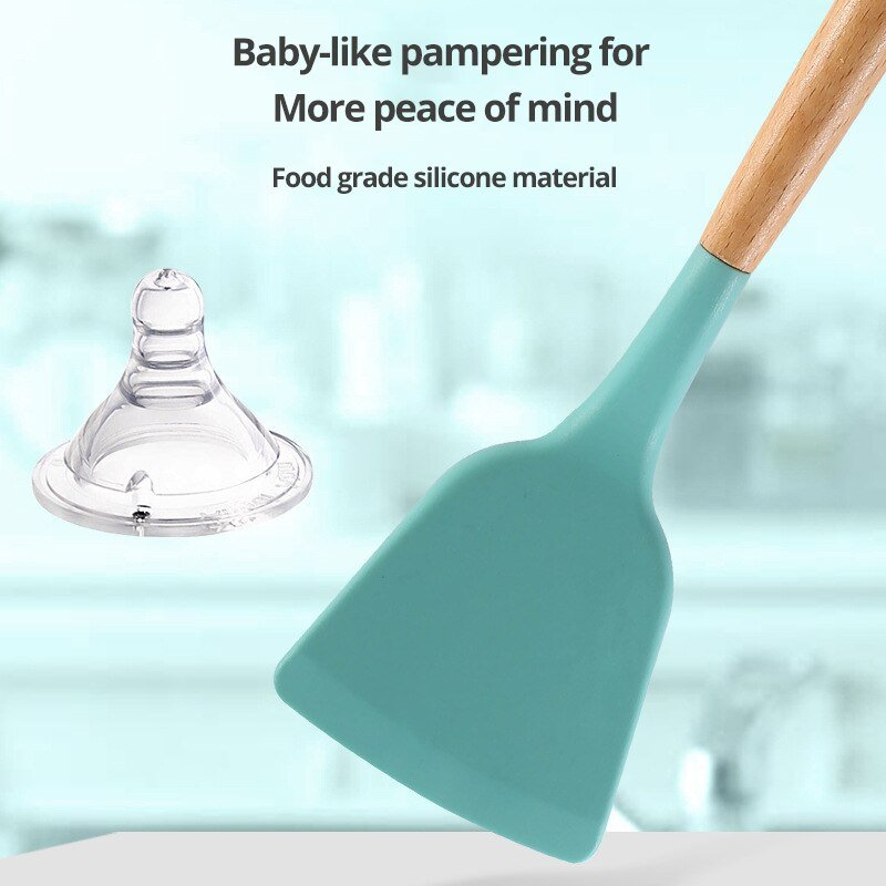 Non Stick Pot Spatula And Spoon - Christopher James LLC