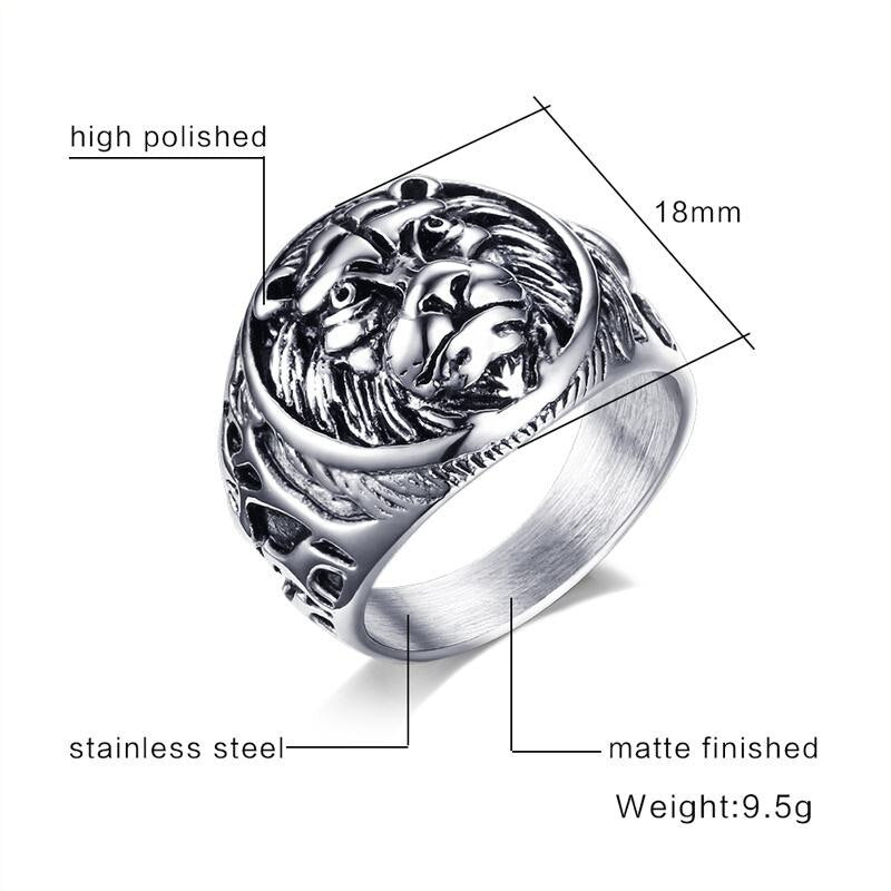 Lion Head Rings - Christopher James LLC