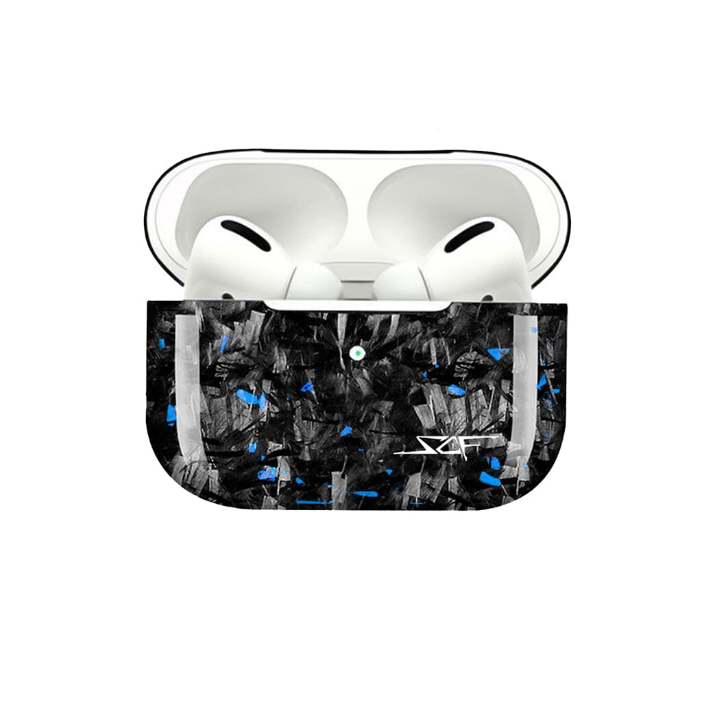 Apple AirPods | Blue Flake Real Forged Carbon Fiber Case - Christopher James LLC