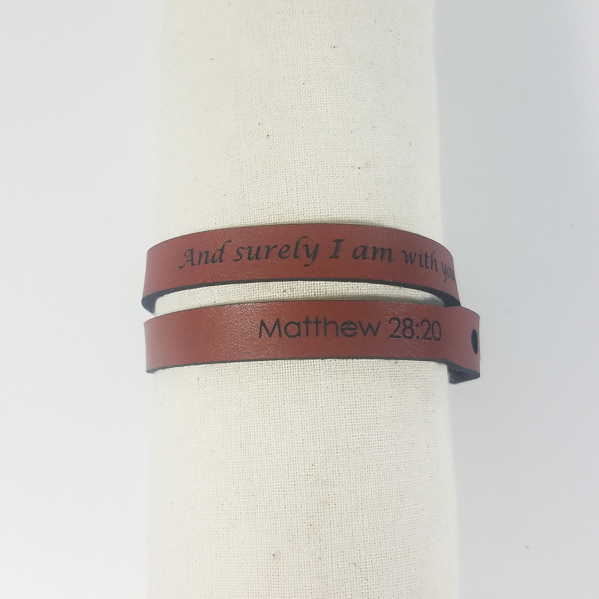 Spiritual Wrap Bracelets - And surely I am with you always - Christopher James LLC