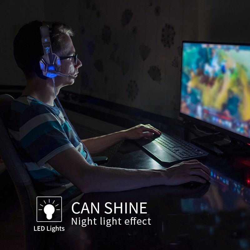 Led Light Wired Gamer Headset - Christopher James LLC