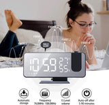 LED Projection Digital Alarm Clock Phone Charger - Christopher James LLC