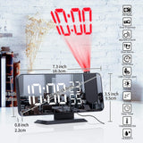 LED Projection Digital Alarm Clock Phone Charger - Christopher James LLC