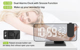 LED Projection Digital Alarm Clock Phone Charger - Christopher James LLC