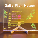 Luminous Acrylic Drawing Magic Led Transparent Board, Note Board,Kids DIY Educational Toys Gift,With Stand,With 7 Color Markers