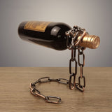 Magic Iron Chain Wine Bottle Holder - Christopher James LLC