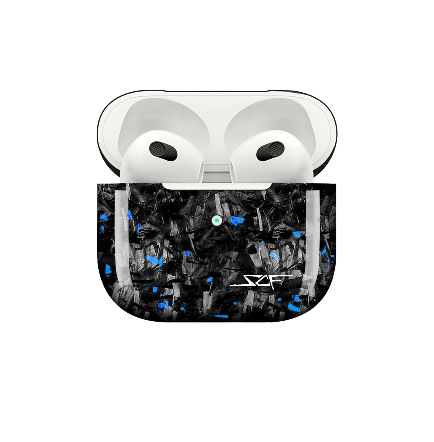 Apple AirPods | Blue Flake Real Forged Carbon Fiber Case - Christopher James LLC