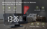 LED Projection Digital Alarm Clock Phone Charger - Christopher James LLC