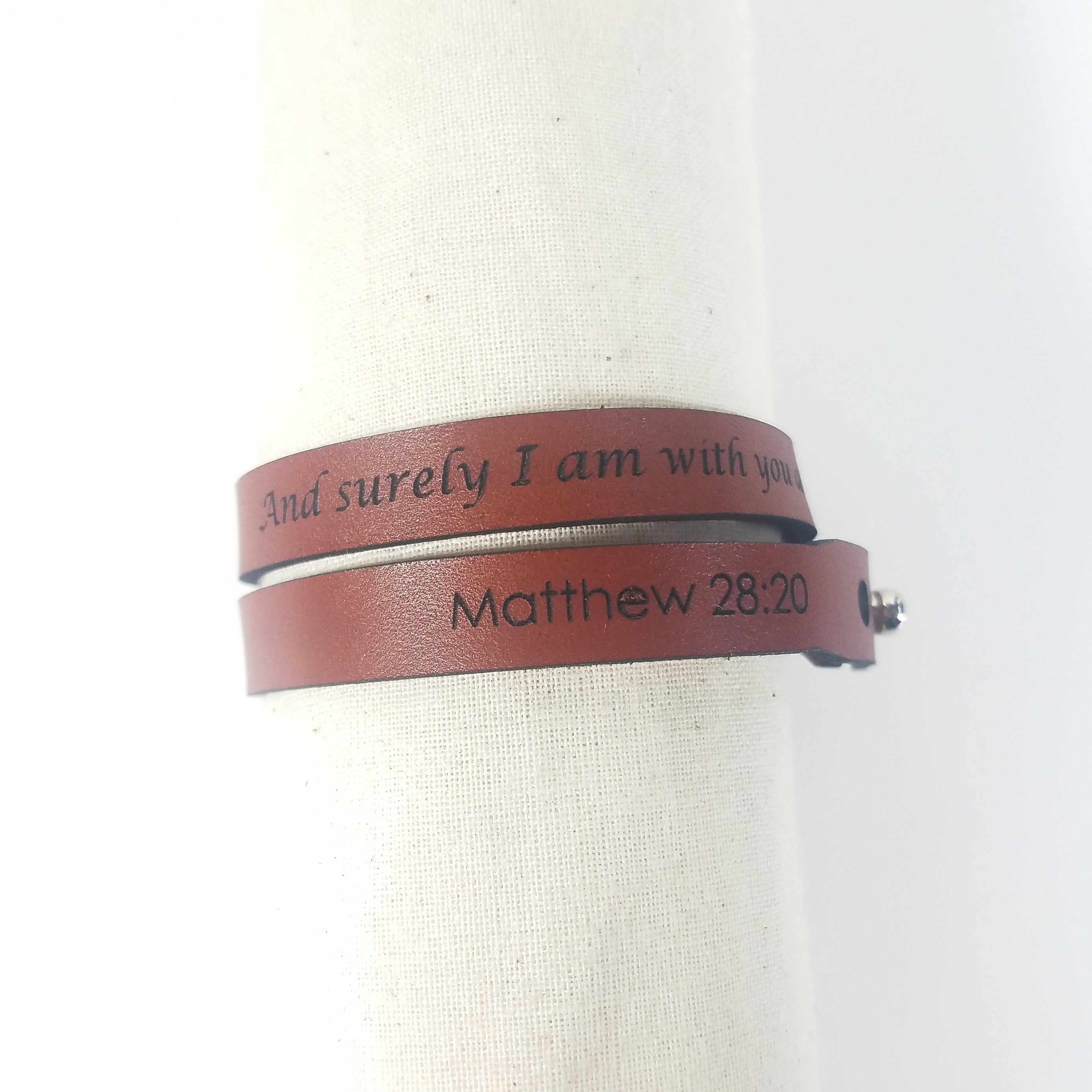Spiritual Wrap Bracelets - And surely I am with you always - Christopher James LLC