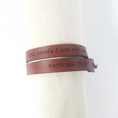 Spiritual Wrap Bracelets - And surely I am with you always