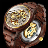 Classic Wooden Men's Mechanical Watch - Christopher James LLC