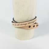 Custom Quote Wrap Bracelet - Christopher James LLC