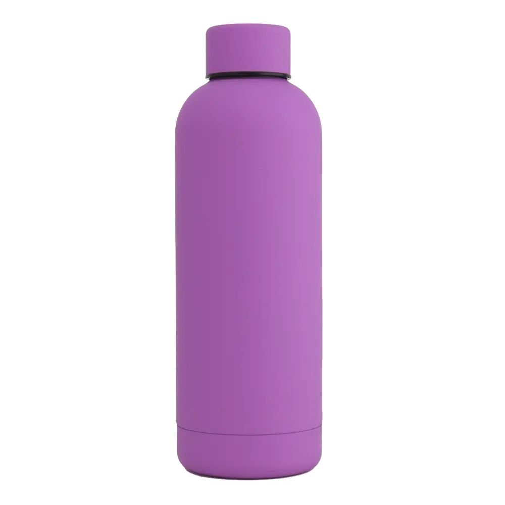 17oz Rubber Vacuum Insulated Stainless Steel Water Bottle - Christopher James LLC