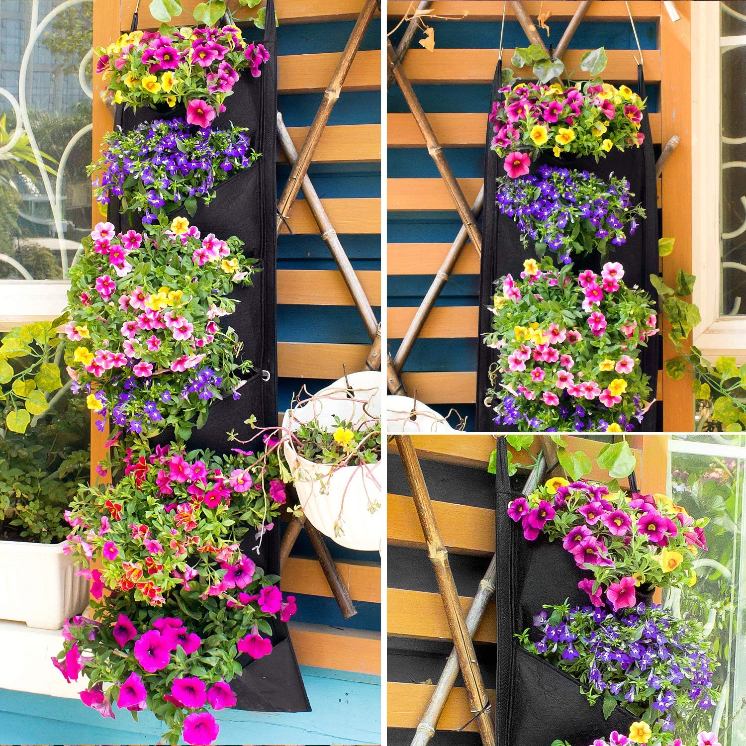 Vertical Hanging Garden Flower Pots - Christopher James LLC