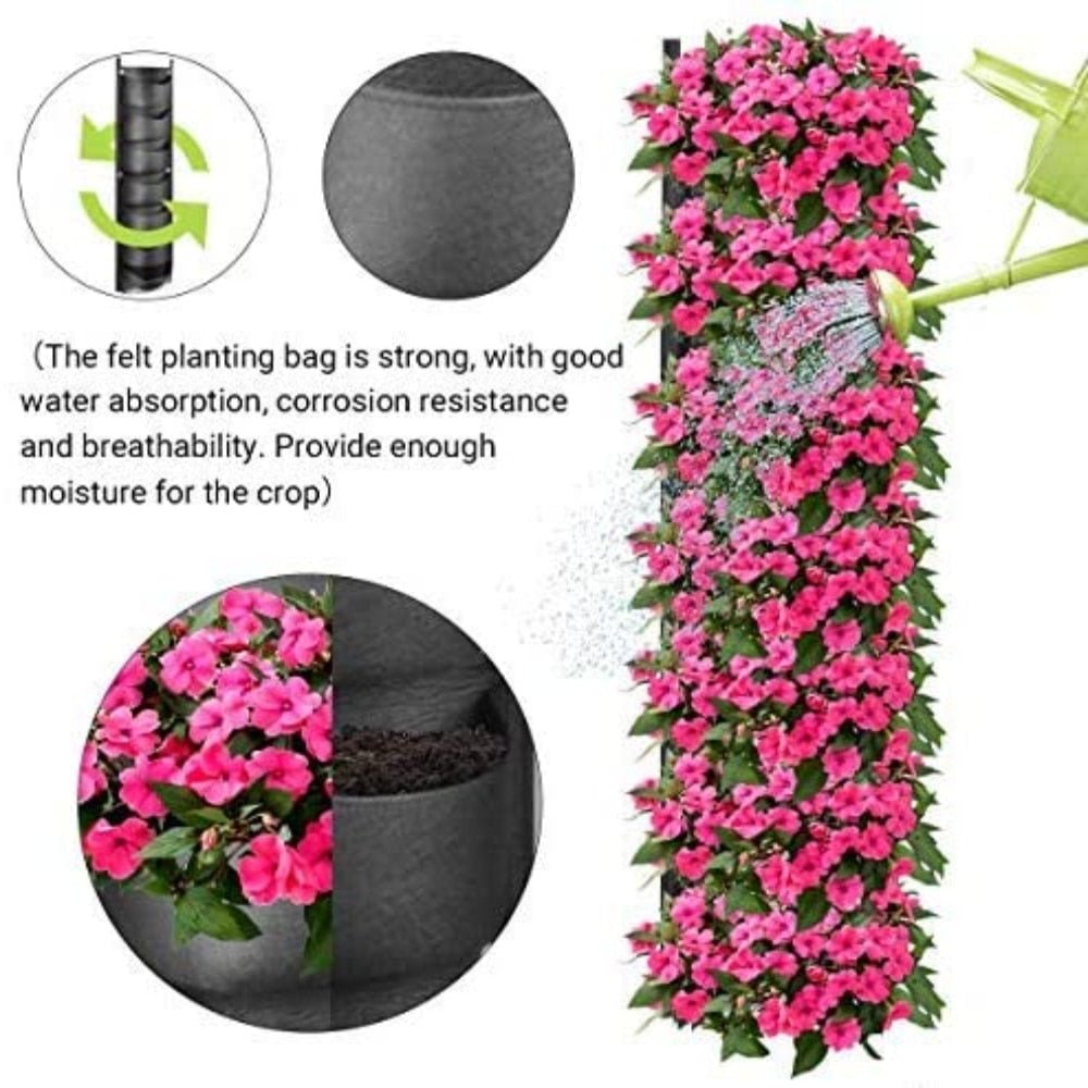 Vertical Hanging Garden Flower Pots - Christopher James LLC